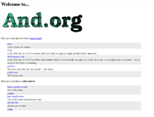 Tablet Screenshot of and.org